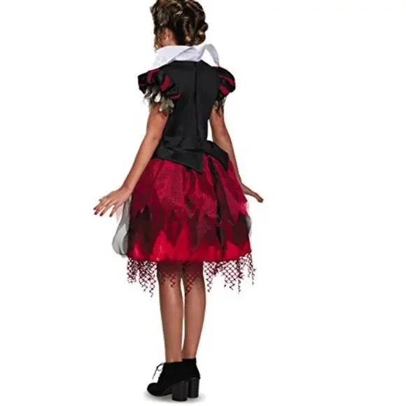 RED QUEEN Alice through the Look Glass Disguise Girls Costume | Child L 10/12 - Picture 2 of 3